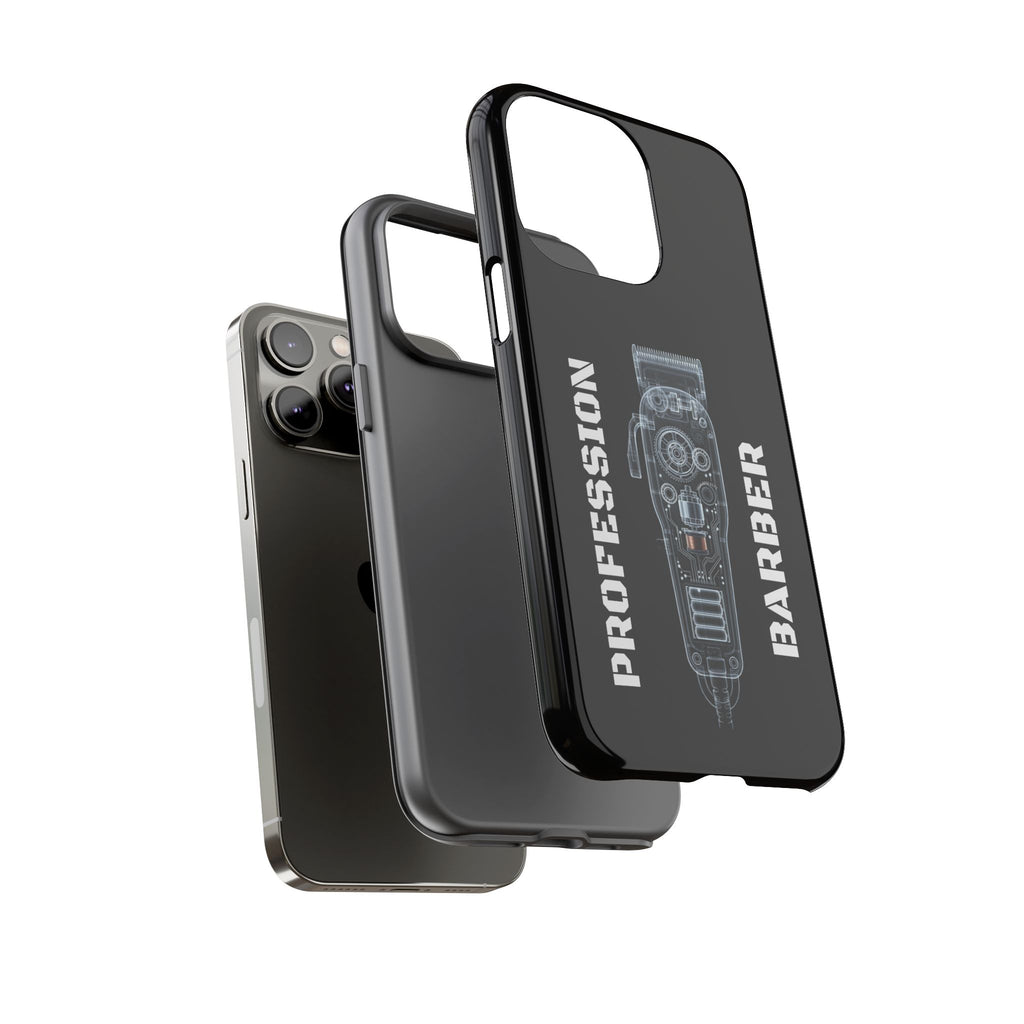 Barber Clip Cord X‑Ray Tough Phone Case – Professional Barber Gift