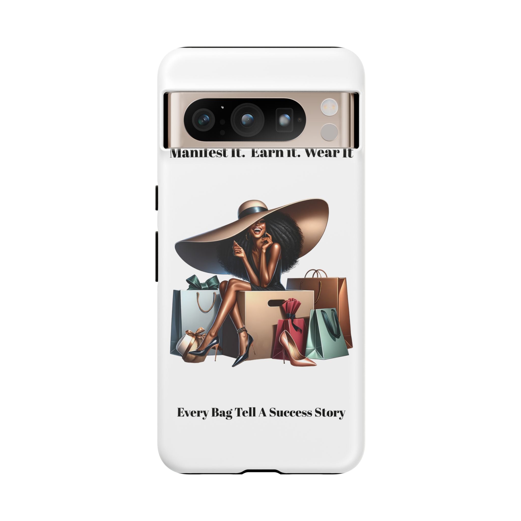 Phone Case - "Manifest It. Earn It. Wear It." Chic Shopper Design