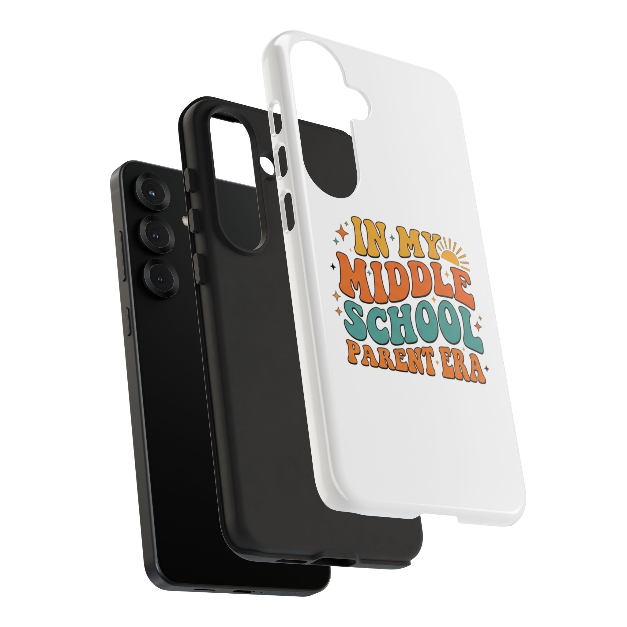 Middle School Parent Phone Case — "In My Middle School Parent Era" Retro Design