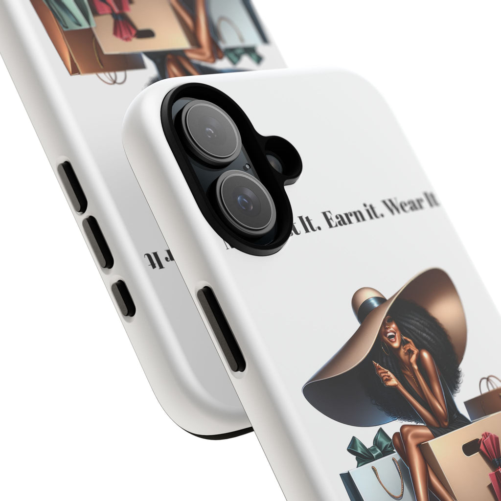 Phone Case - "Manifest It. Earn It. Wear It." Chic Shopper Design