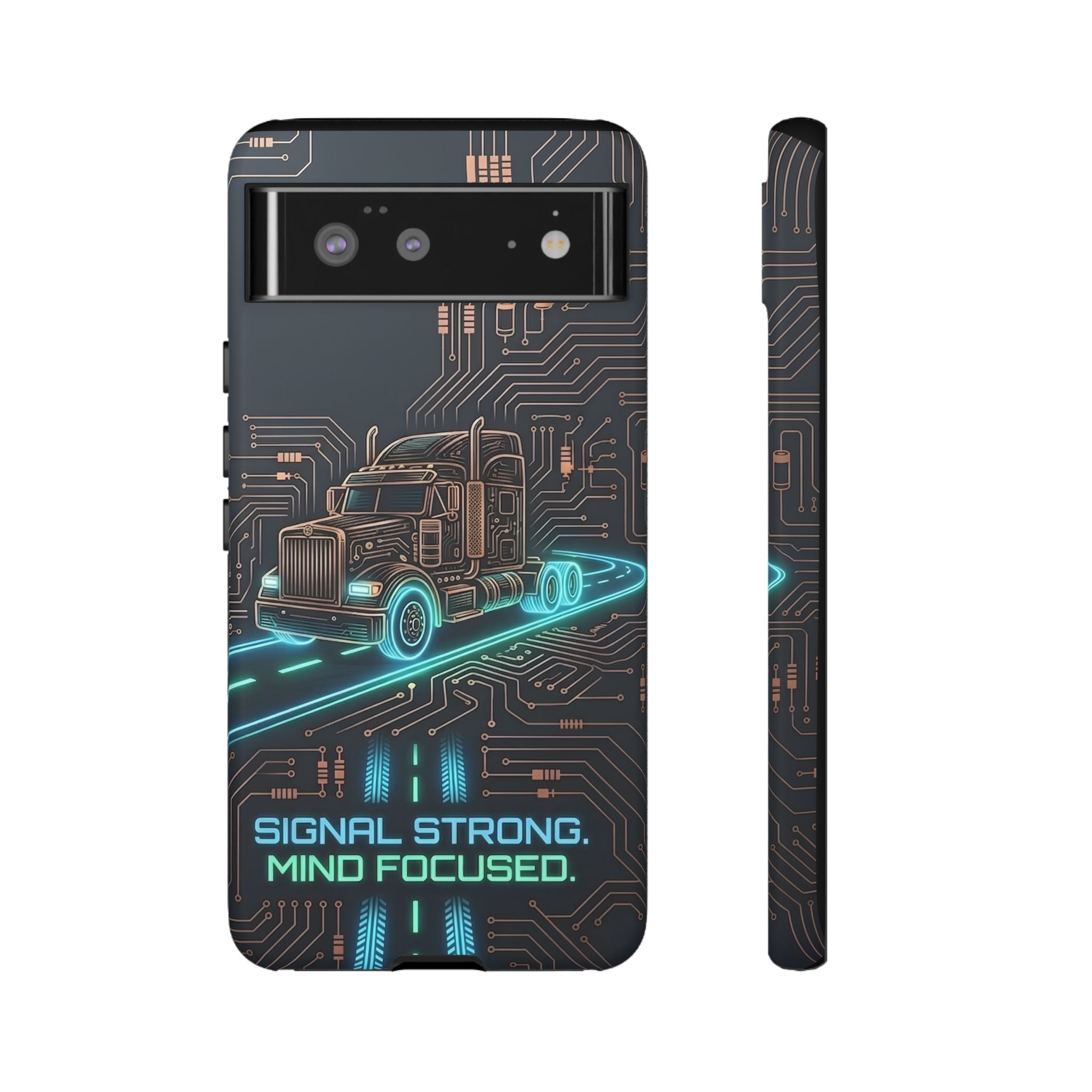 Truck Driver Gamer Phone Case — “Real Life. No Pause Button.”
