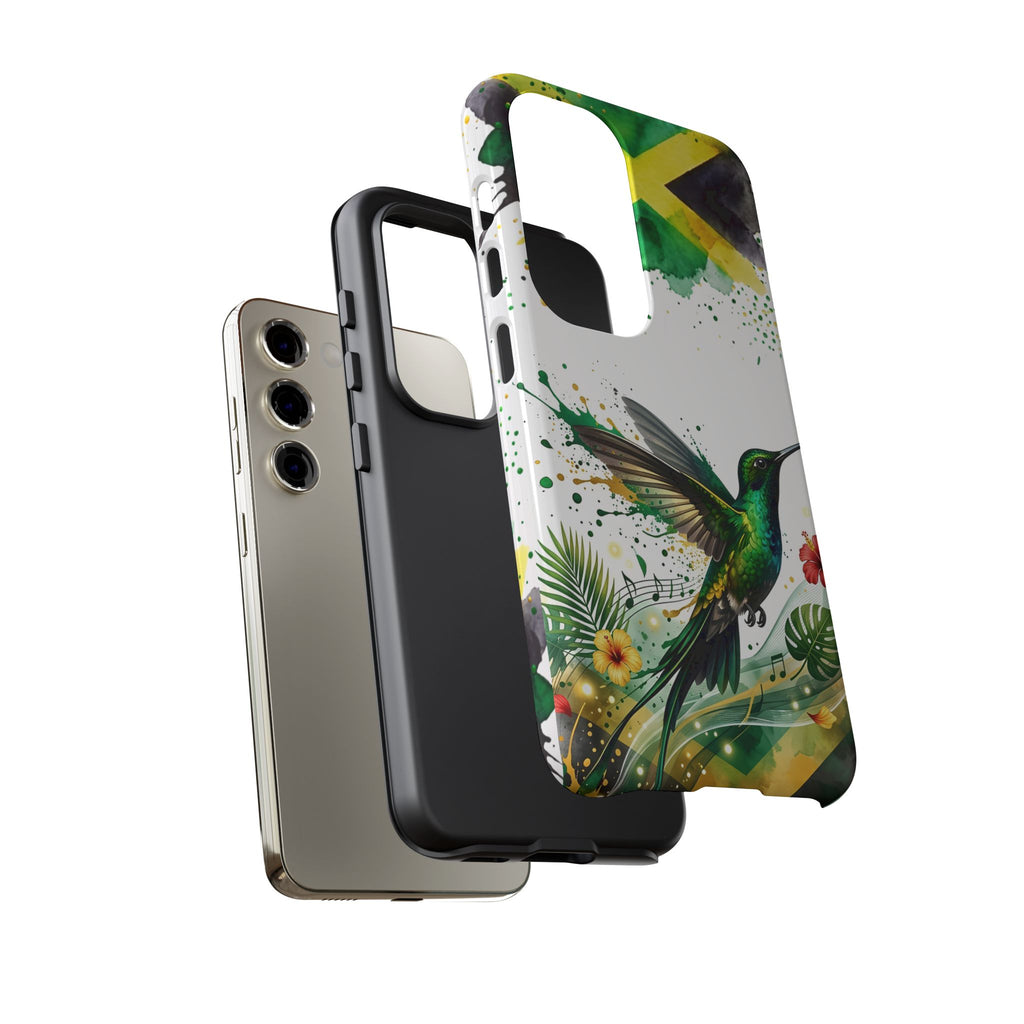 Hummingbird Jamaica Tough Phone Case – Tropical Floral Protective Cover