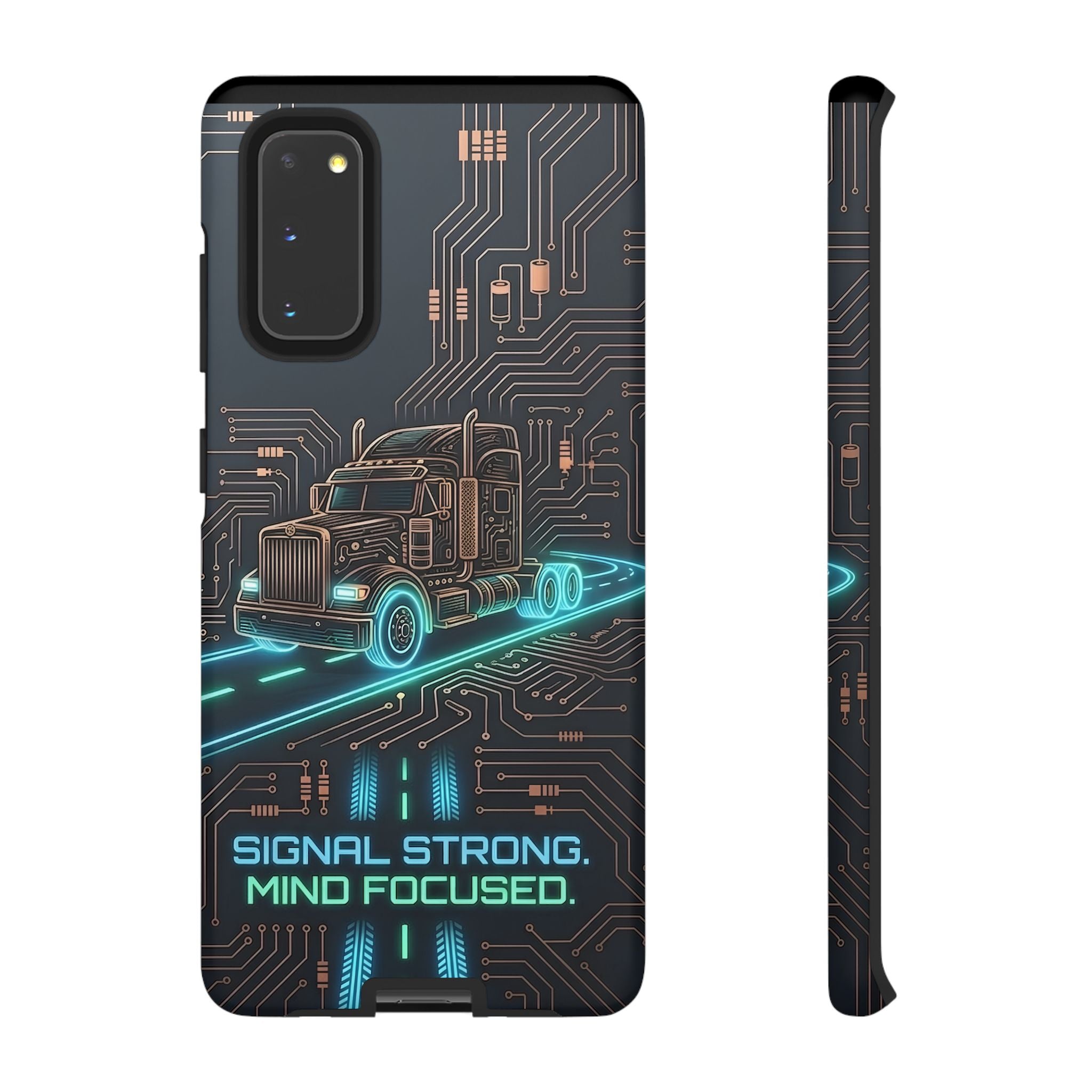 Truck Driver Gamer Phone Case — “Real Life. No Pause Button.”