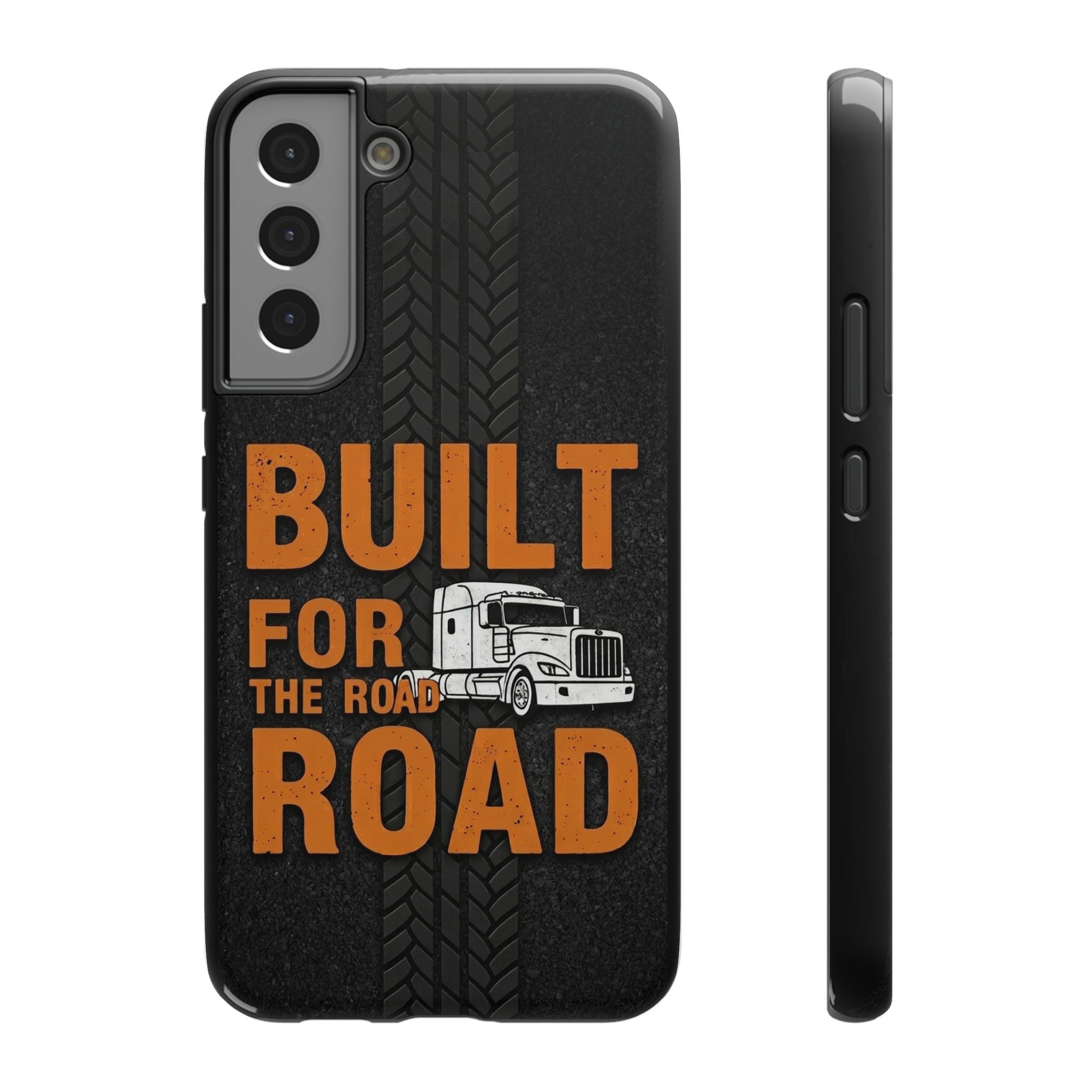 Phone Case — "Built for the Road" Truck Tire-Track Impact-Resistant Case