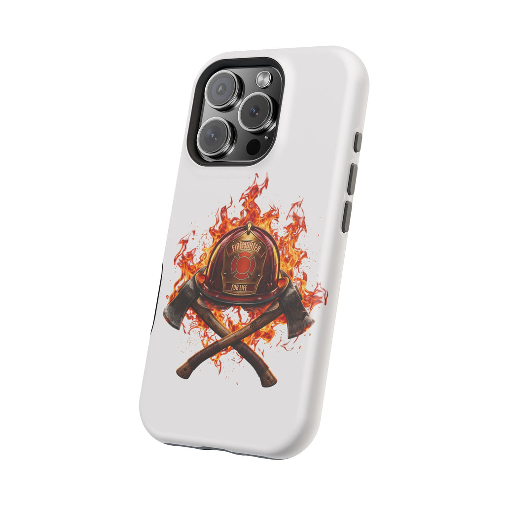 Firefighter Helmet Flames Phone Case — Station 117 Magnetic Impact-Resistant Case