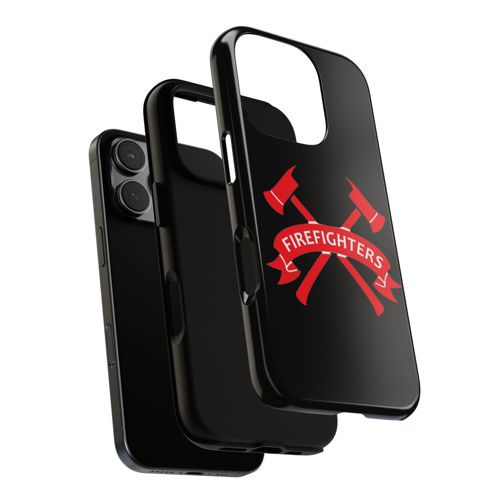 Firefighters Tough Phone Case — Red Crossed Axes Design