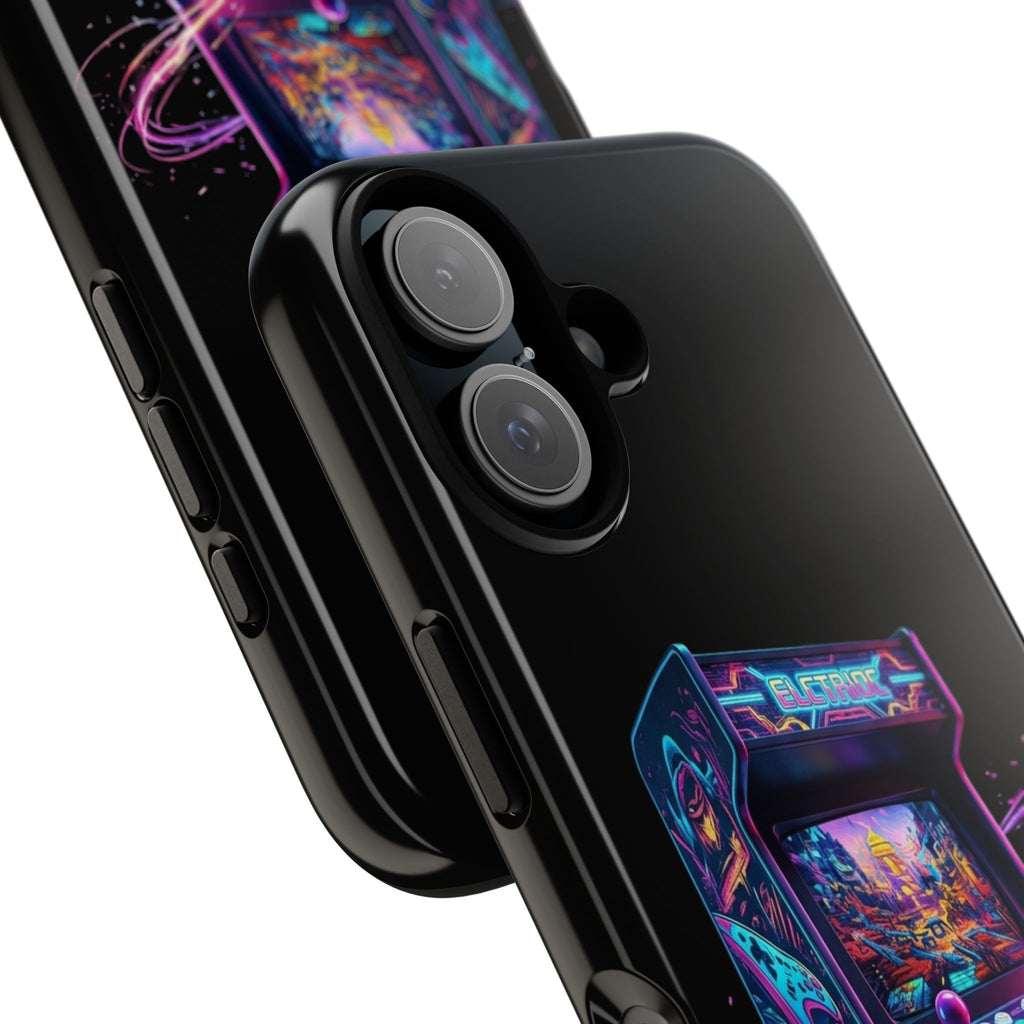 Retro Arcade Phone Case — Neon Gaming Controller Design