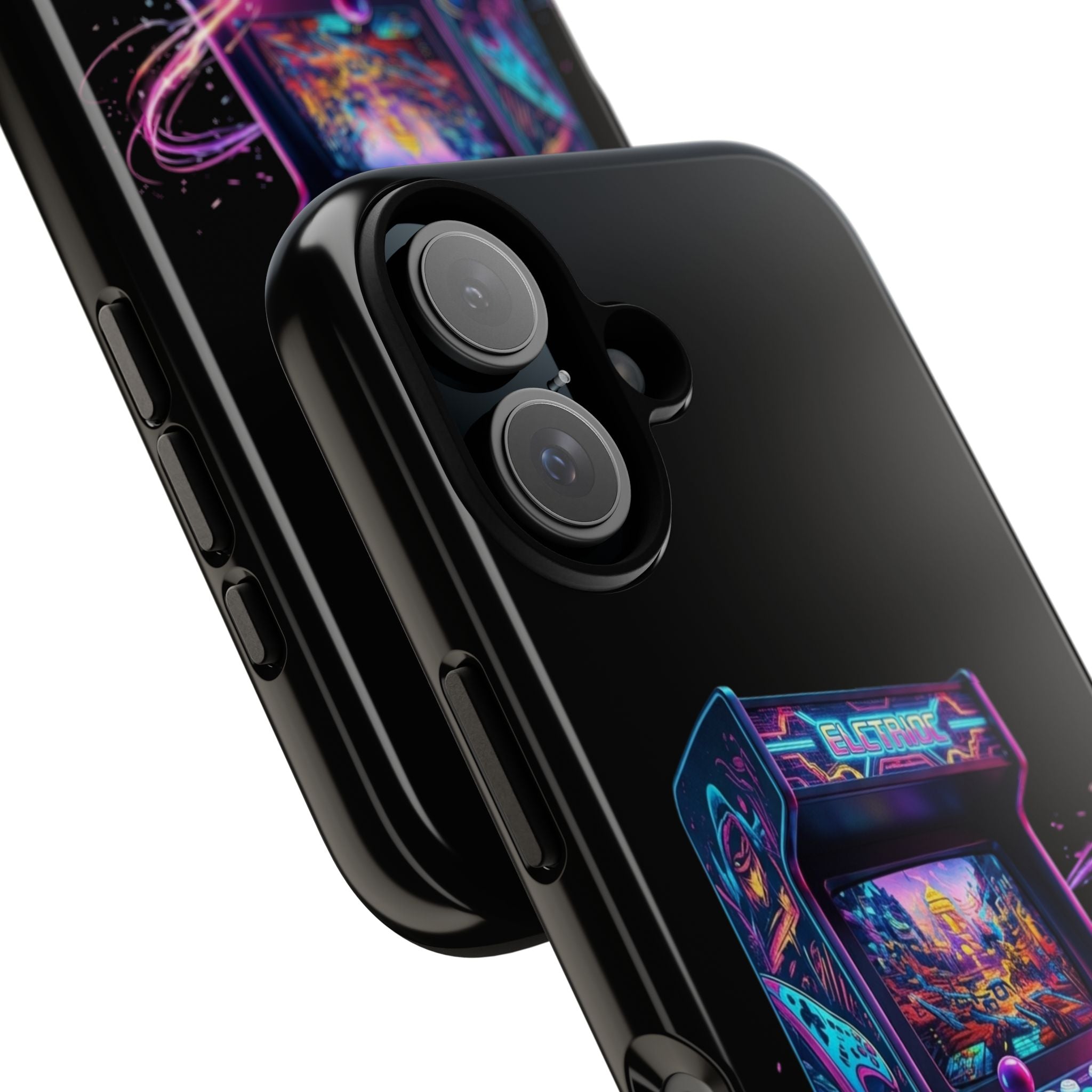 Retro Arcade Phone Case — Neon Gaming Controller Design