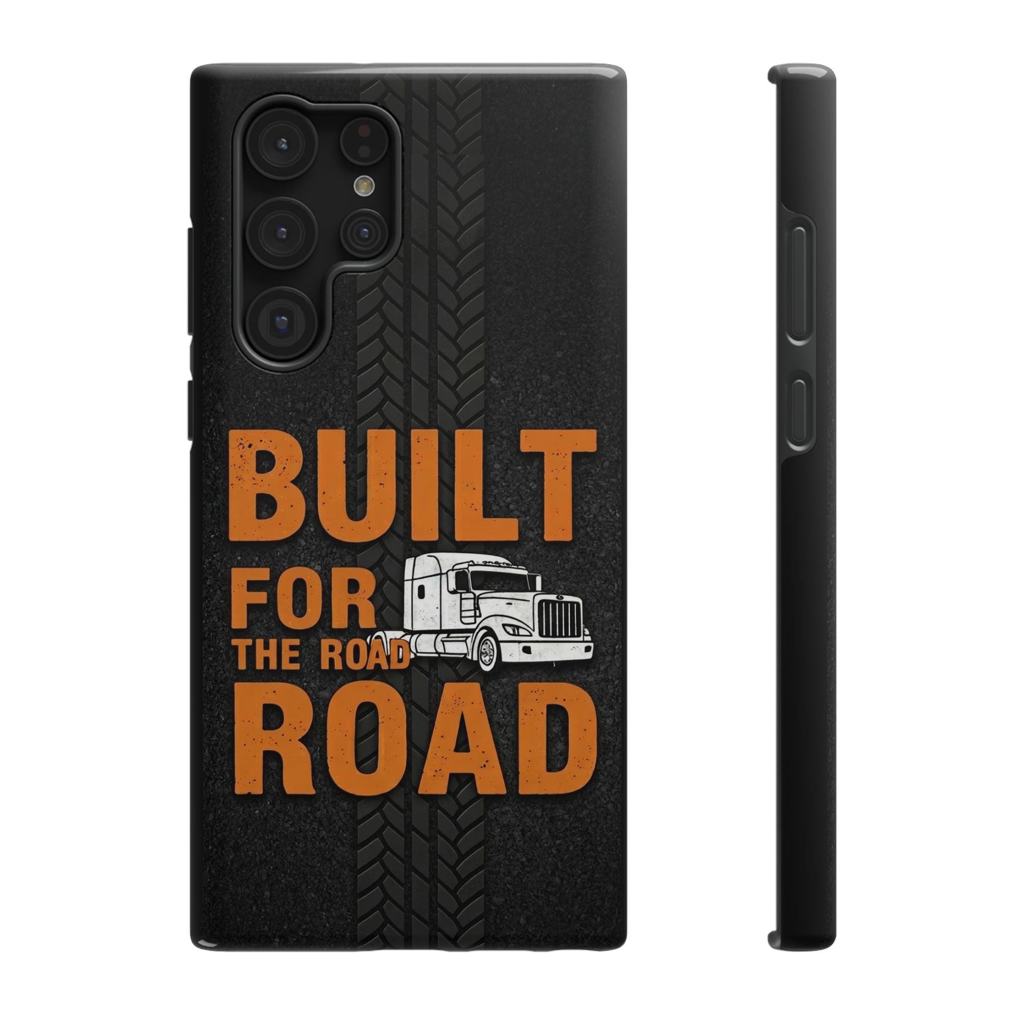 Phone Case — "Built for the Road" Truck Tire-Track Impact-Resistant Case