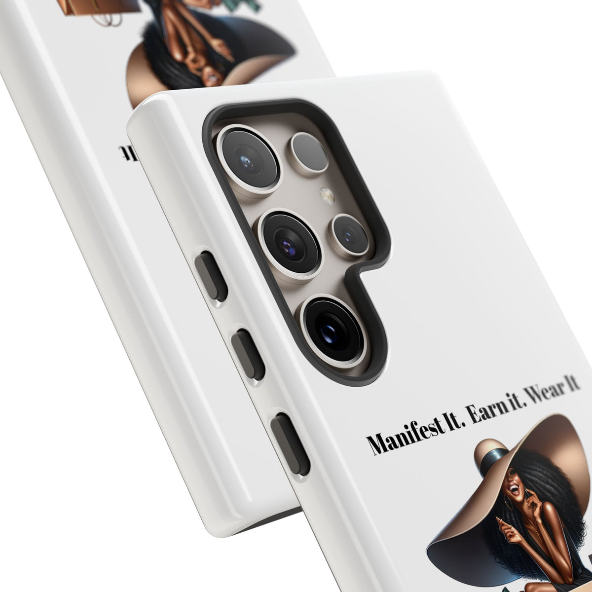 Phone Case - "Manifest It. Earn It. Wear It." Chic Shopper Design