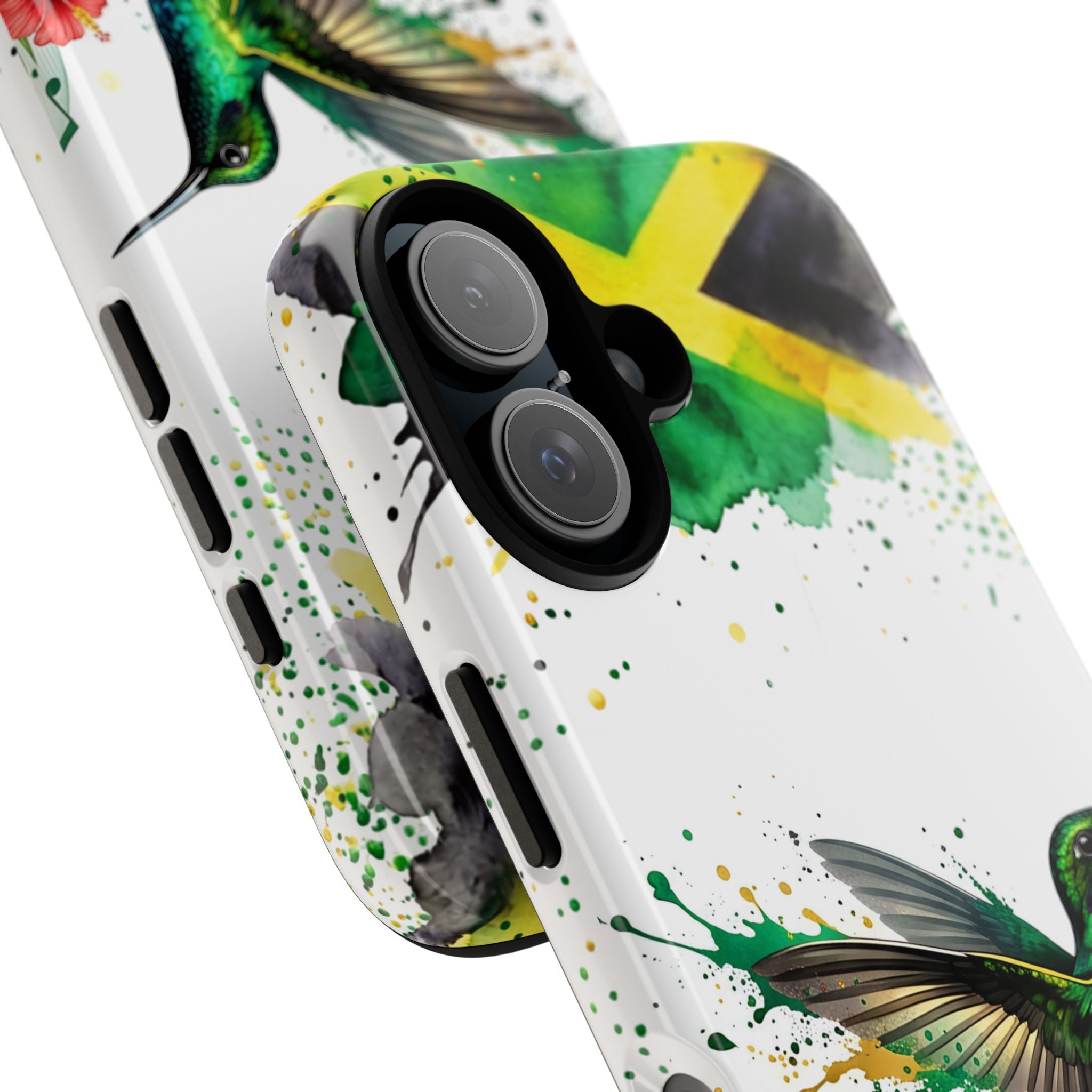 Hummingbird Jamaica Tough Phone Case – Tropical Floral Protective Cover