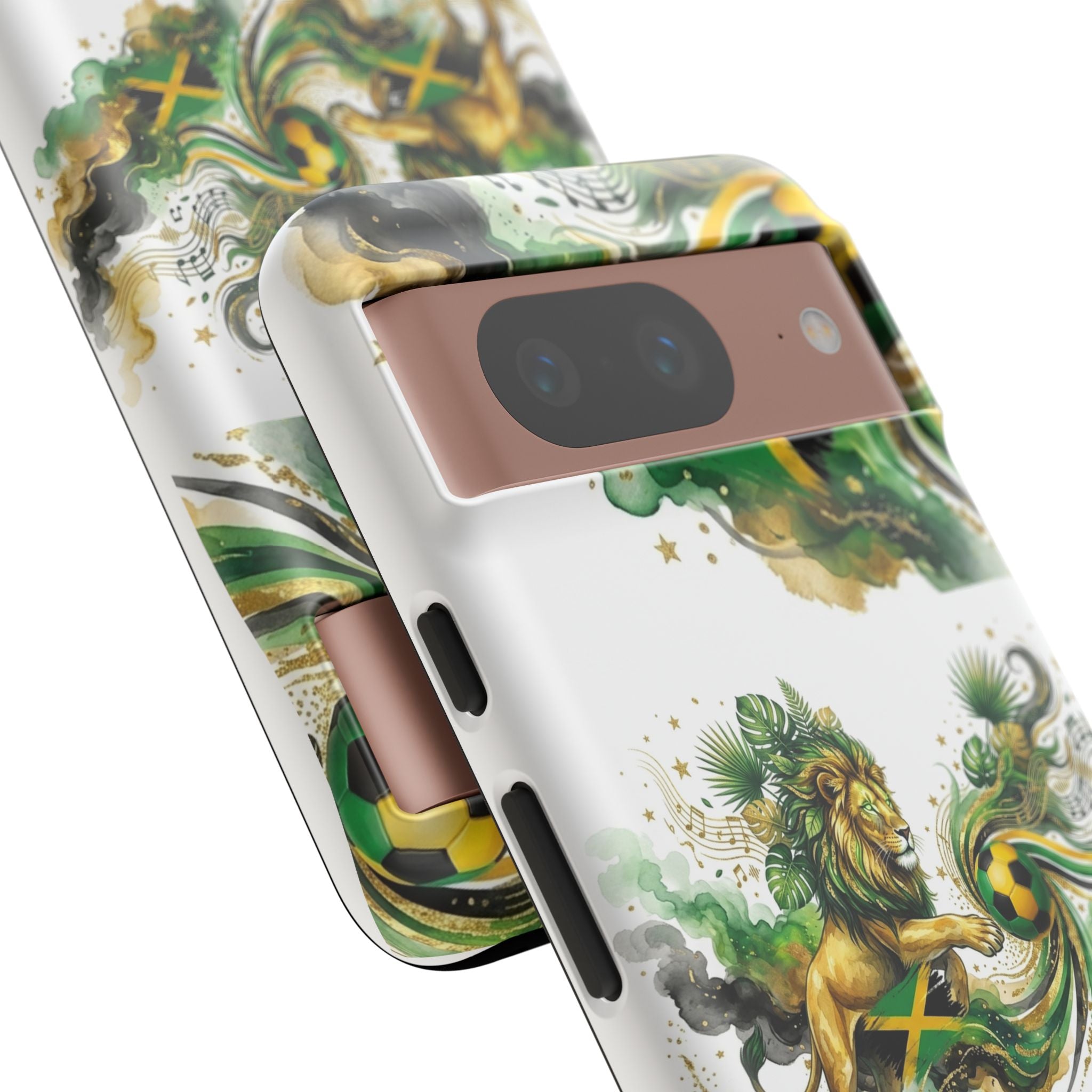 Jamaica Lion Phone Case — Jamaican Flag Rasta Protective Tough Case