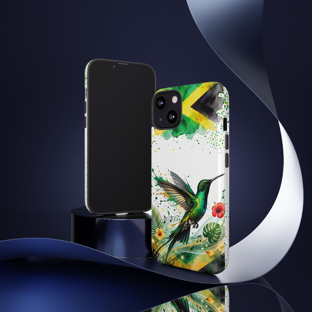 Hummingbird Jamaica Tough Phone Case – Tropical Floral Protective Cover