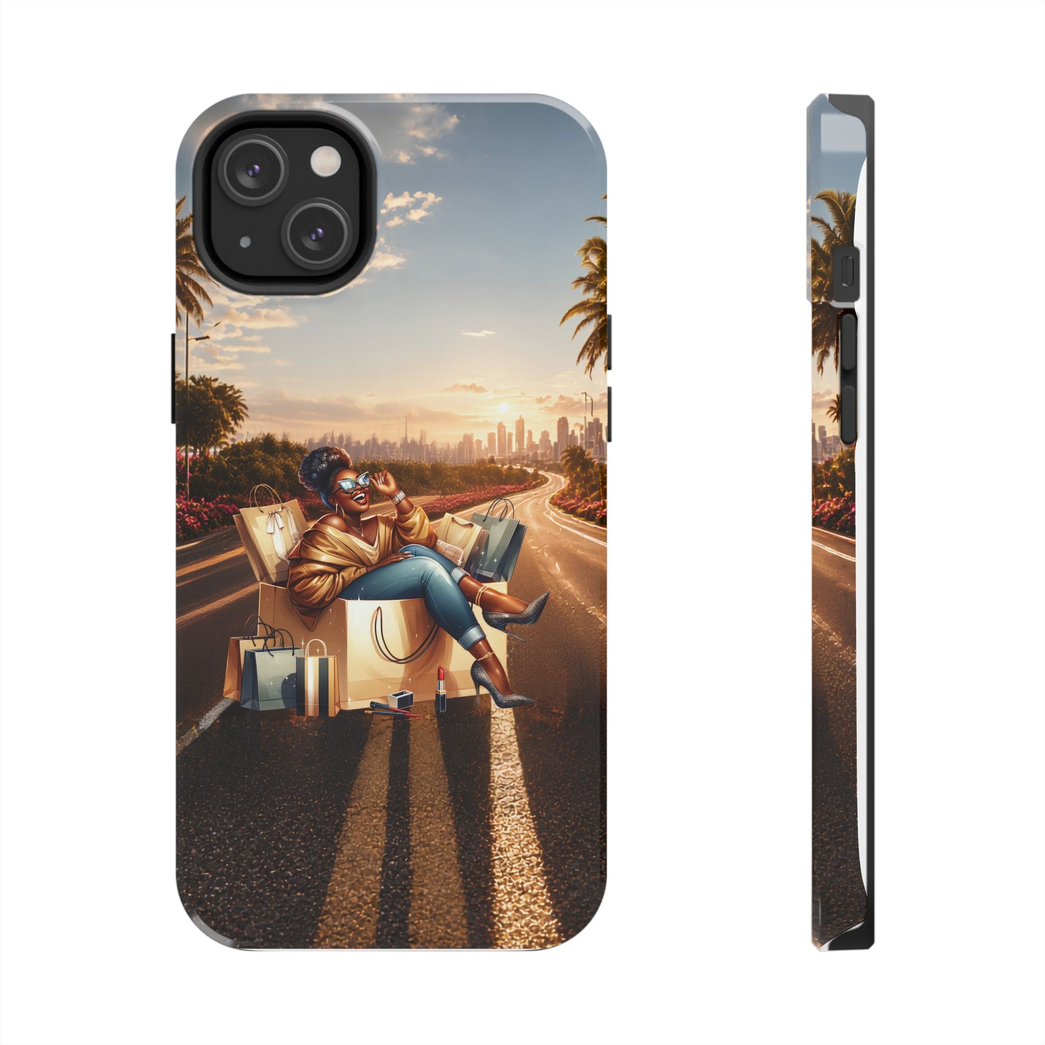 Sunset Roadtrip Tough Phone Case — Relaxed Traveler Design