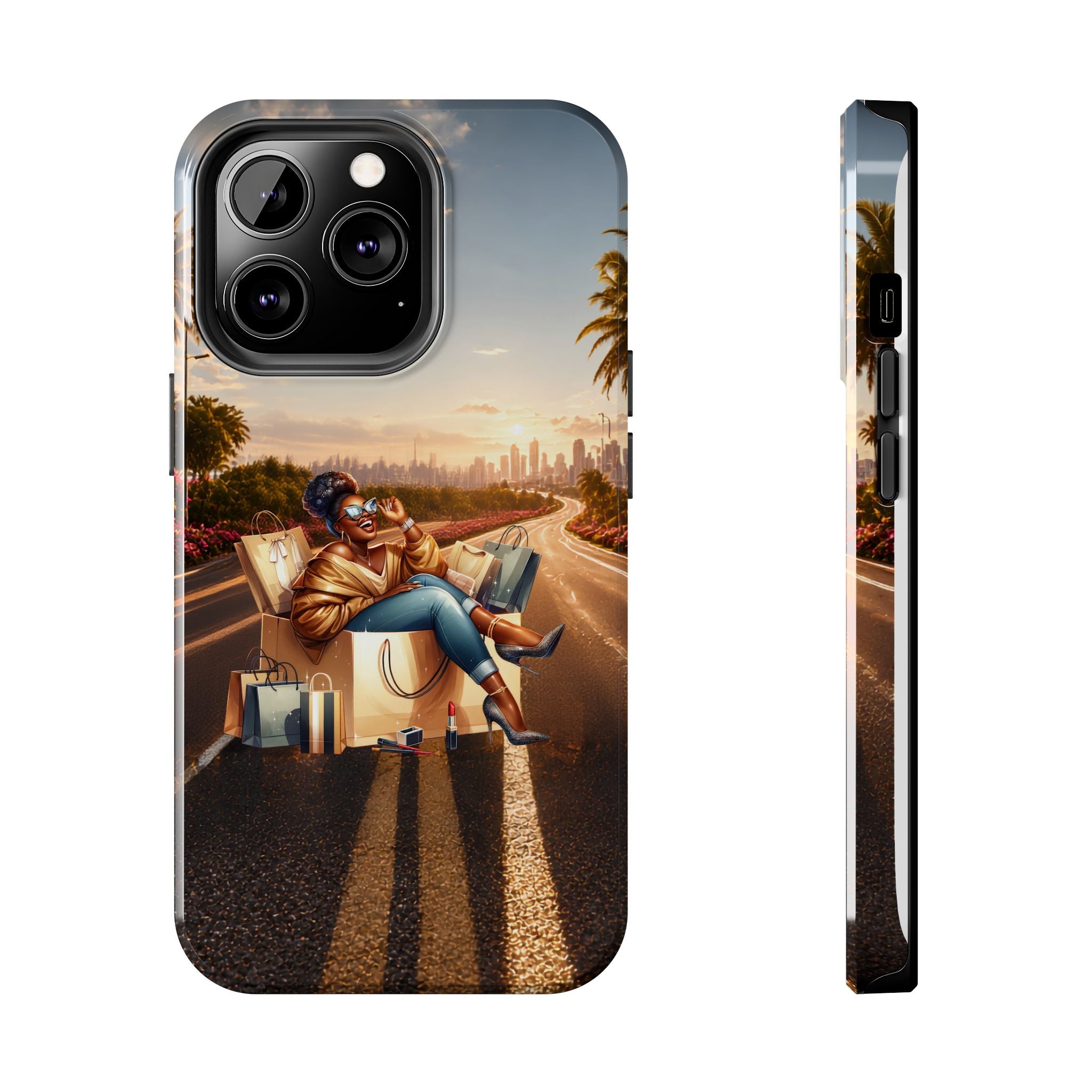 Sunset Roadtrip Tough Phone Case — Relaxed Traveler Design