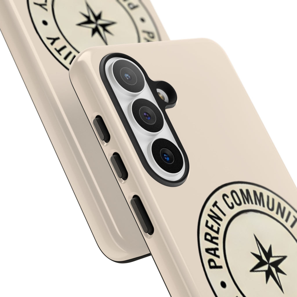 Parent Community Tough Phone Case — Durable Compass Logo Protective Cover