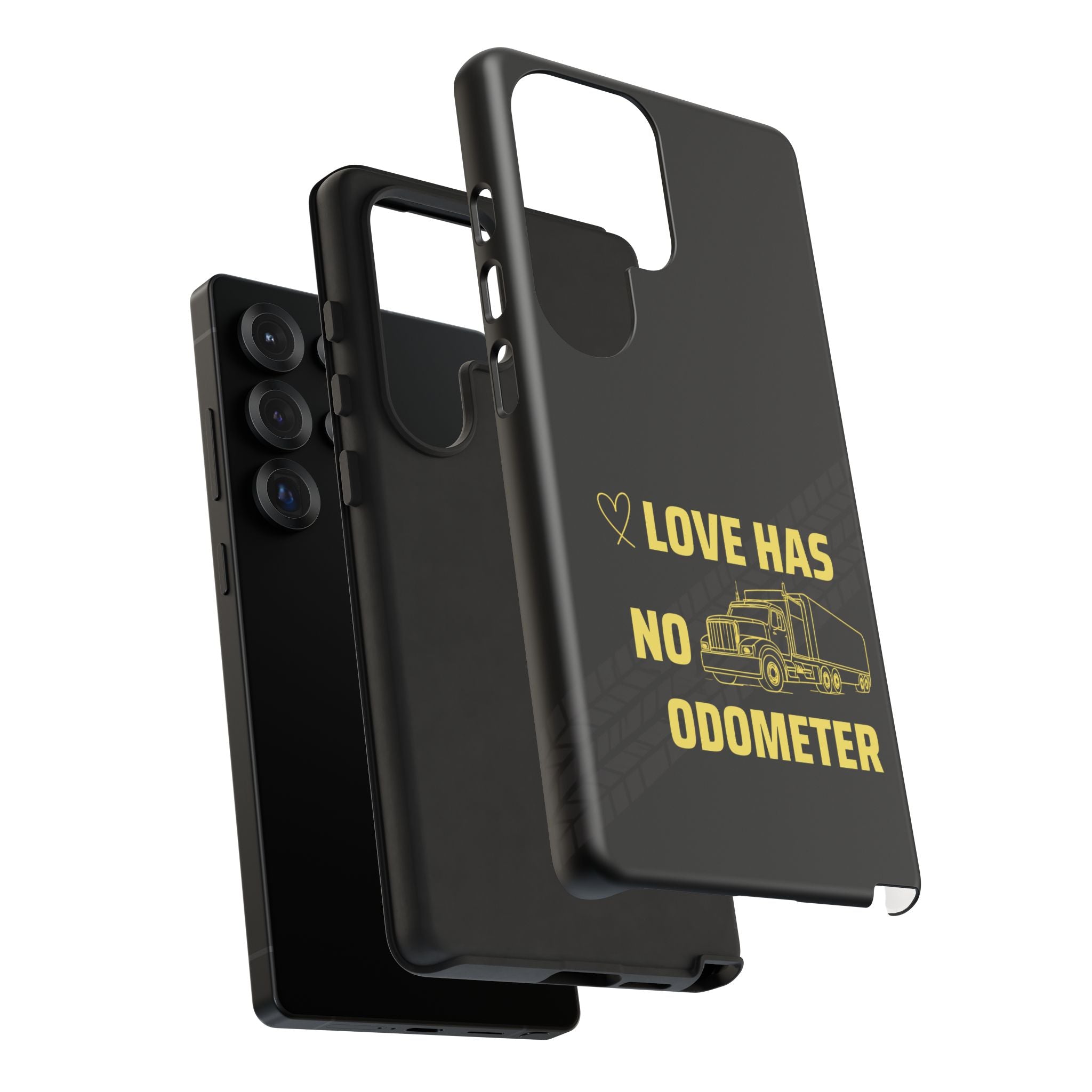 Love Has No Odometer Phone Case — Trucker Romance Protective Cover