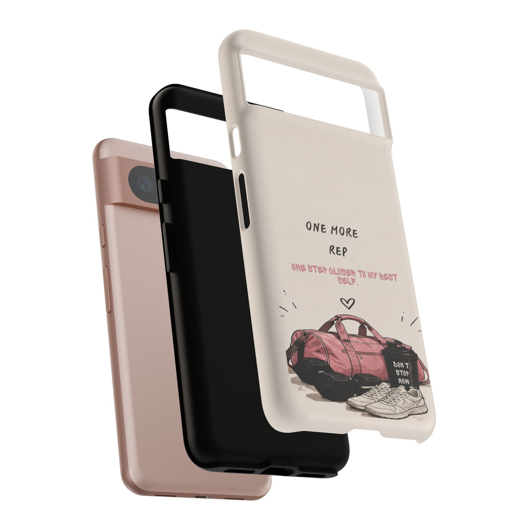 Gym Phone Case — "One More Rep" Workout Duffle & Sneakers Protective Case