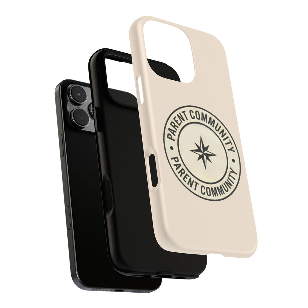 Parent Community Tough Phone Case — Durable Compass Logo Protective Cover