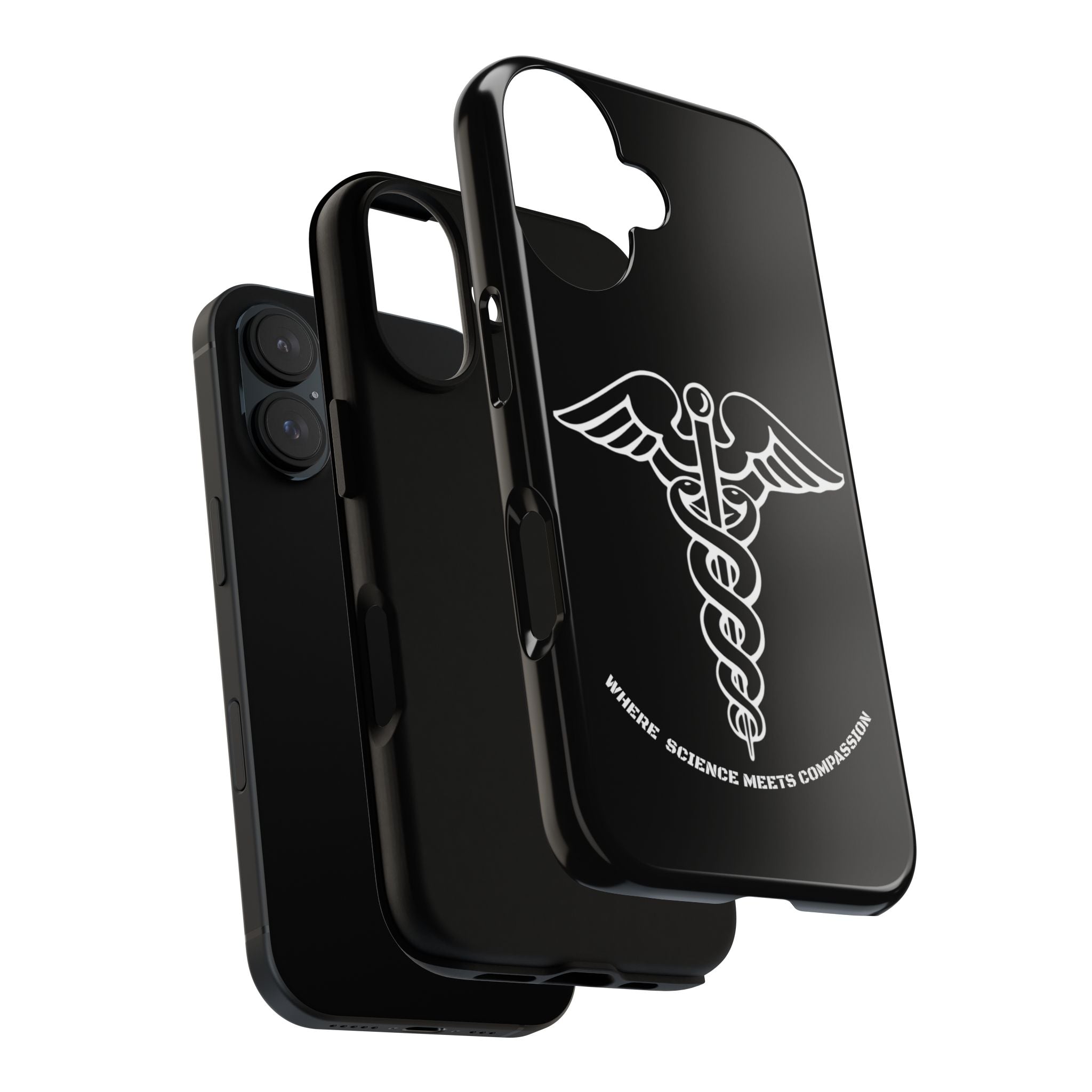Medical Caduceus Phone Case — "Where Science Meets Compassion" Protective iPhone Cover