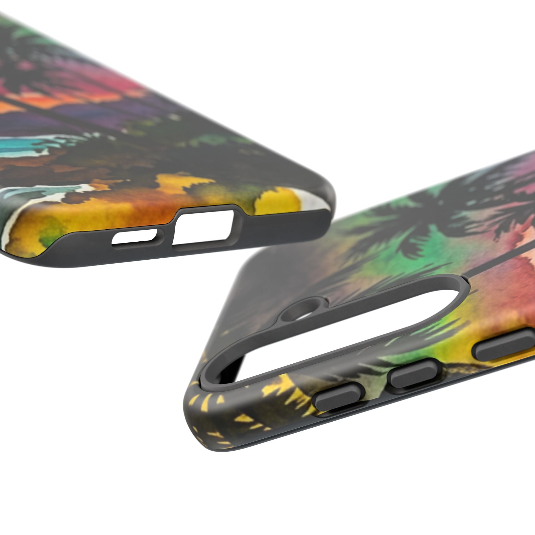 Tropical Sunset Phone Case – Palm Tree Beach Protective Cover