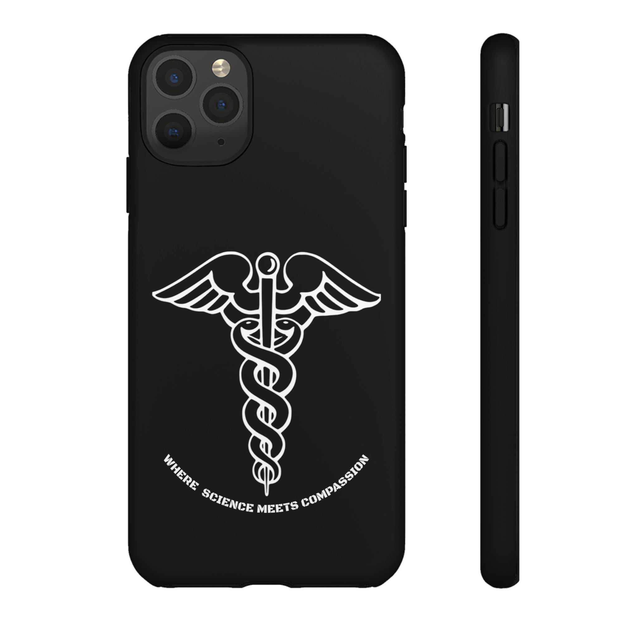 Medical Caduceus Phone Case — "Where Science Meets Compassion" Protective iPhone Cover