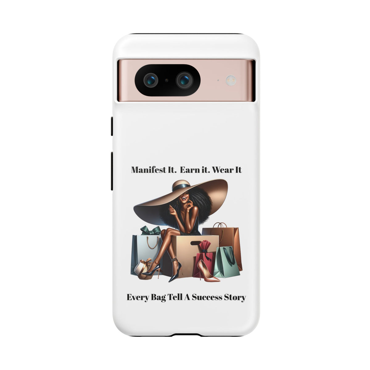Phone Case - "Manifest It. Earn It. Wear It." Chic Shopper Design