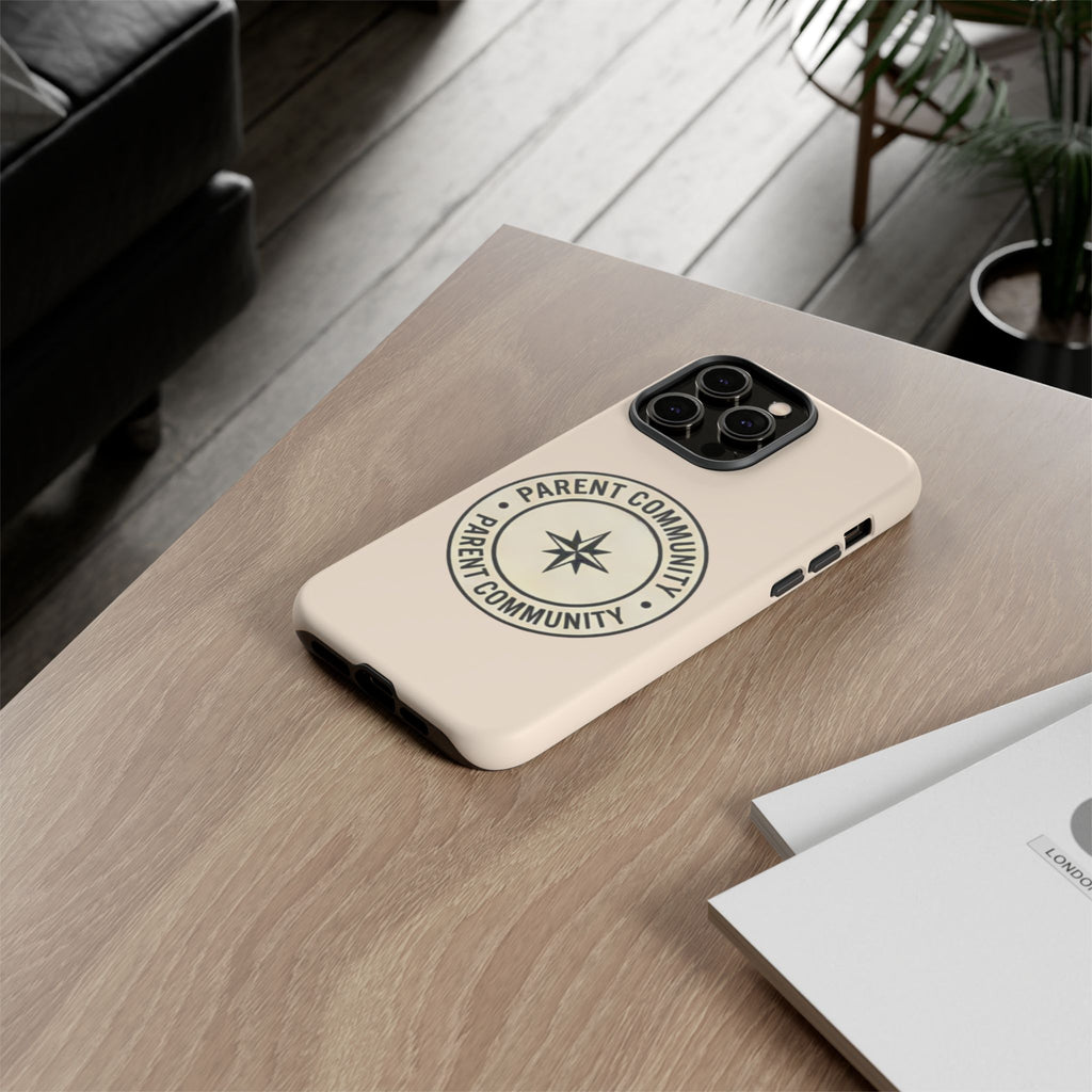 Parent Community Tough Phone Case — Durable Compass Logo Protective Cover